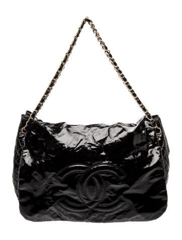 XL Rock & Chain Accordion Flap Bag