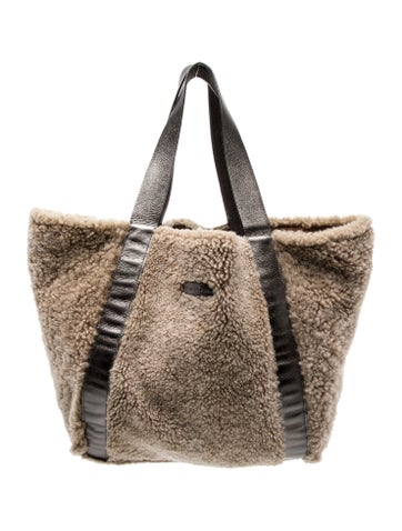 Brunello Cucinelli Shearling Tote