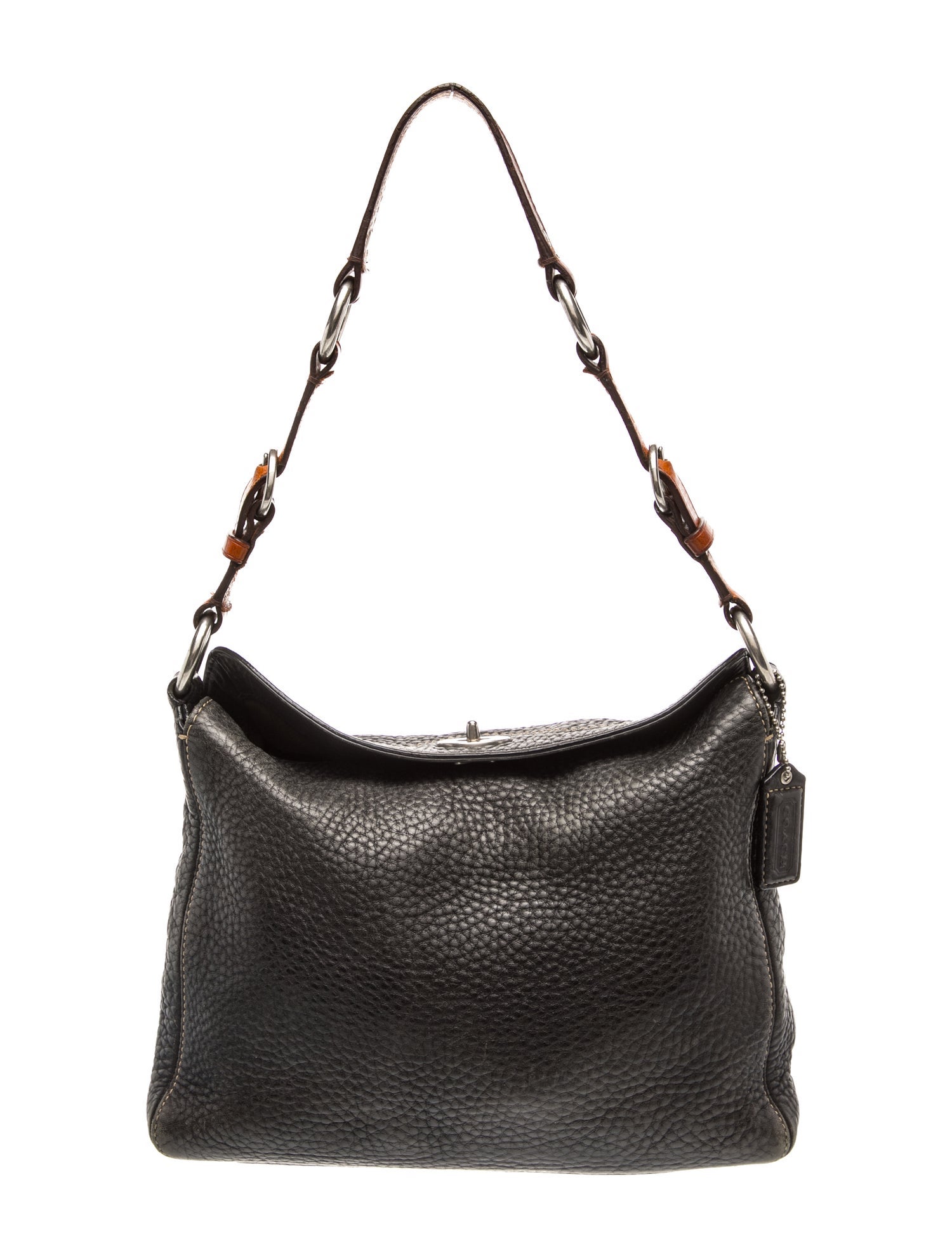 Leather Pebbled Leather Edie Medium