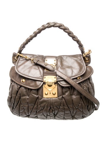 Leather Top Handle Bag