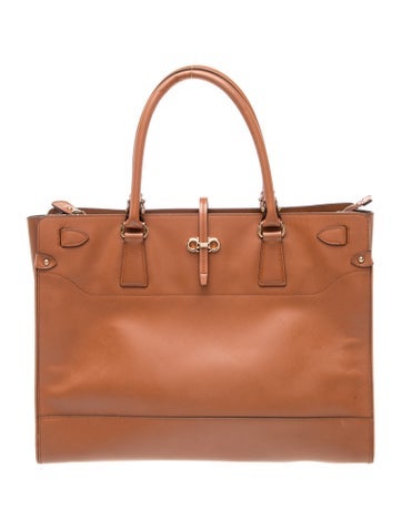 Leather Top Handle Bag