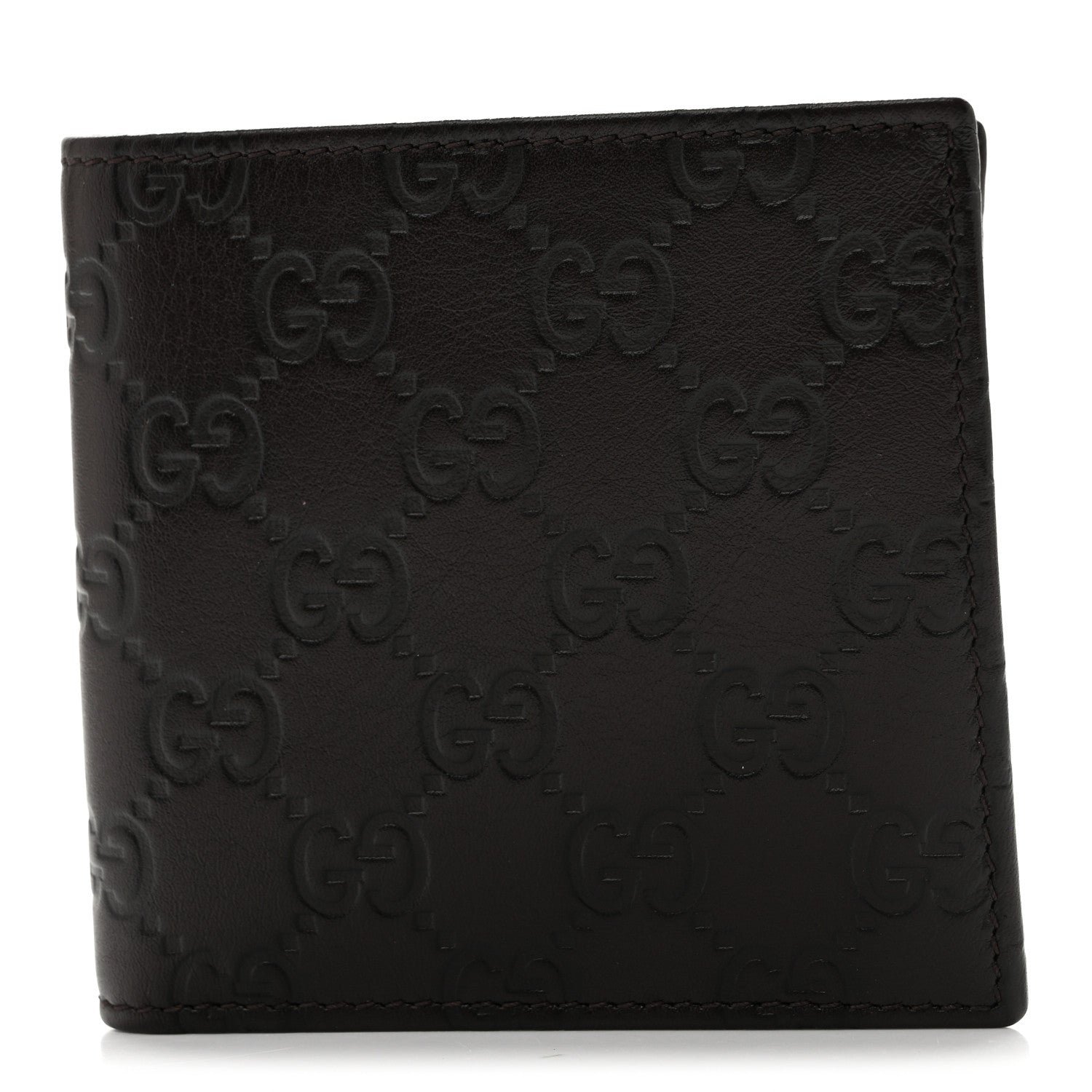 Gucci Guccissima Bi-Fold Wallet Brown