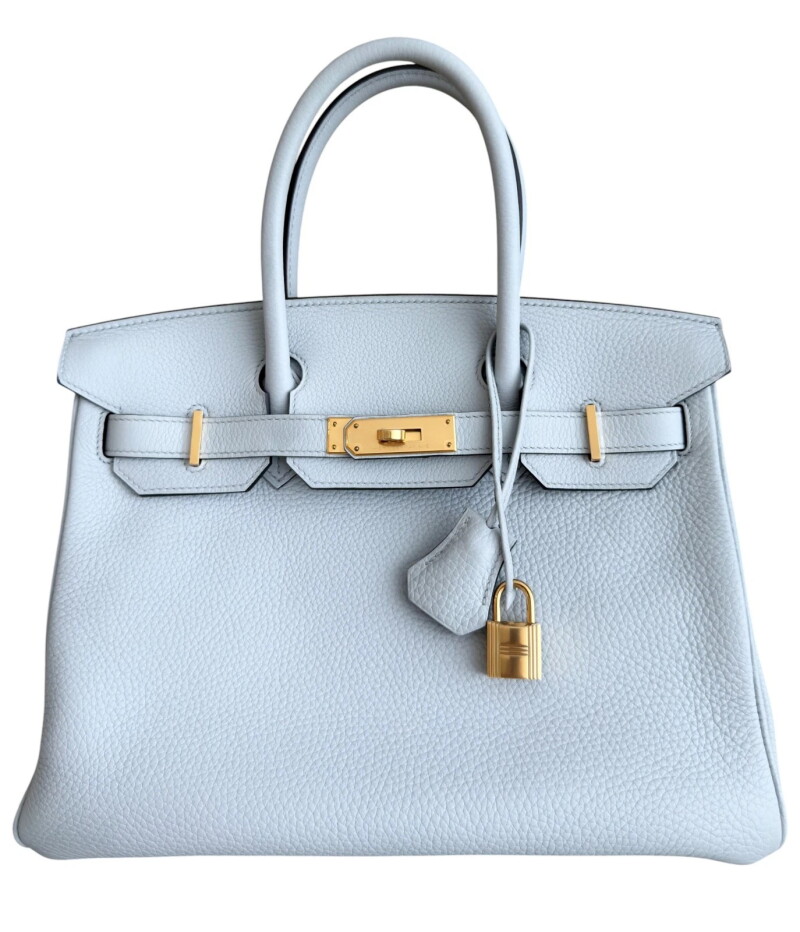 Bleu Pale Togo Birkin 30 Gold Hardware, 2020