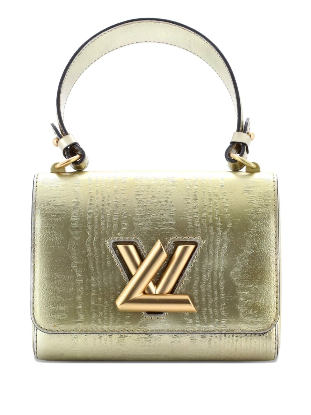 Twist Handbag Gravity Gold Calfskin PM satchel