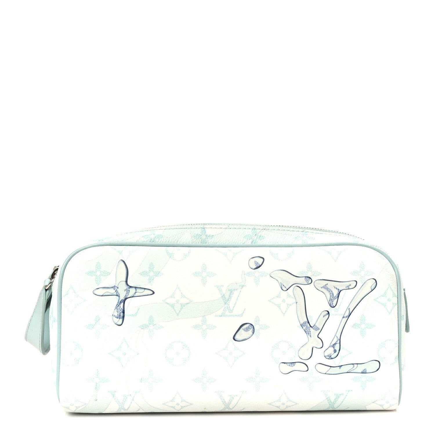 Louis Vuitton Monogram Aquagarden Dopp Kit Toilet Pouch Crystal Blue
