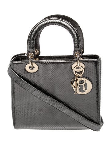 Snakeskin Lady Dior Medium
