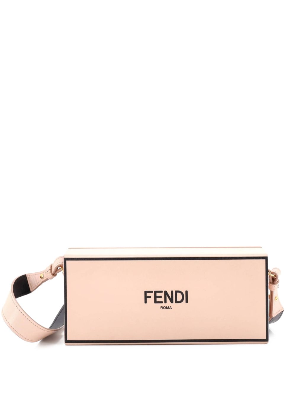 Logo Horizontal Box Crossbody Bag Leather clutch bag