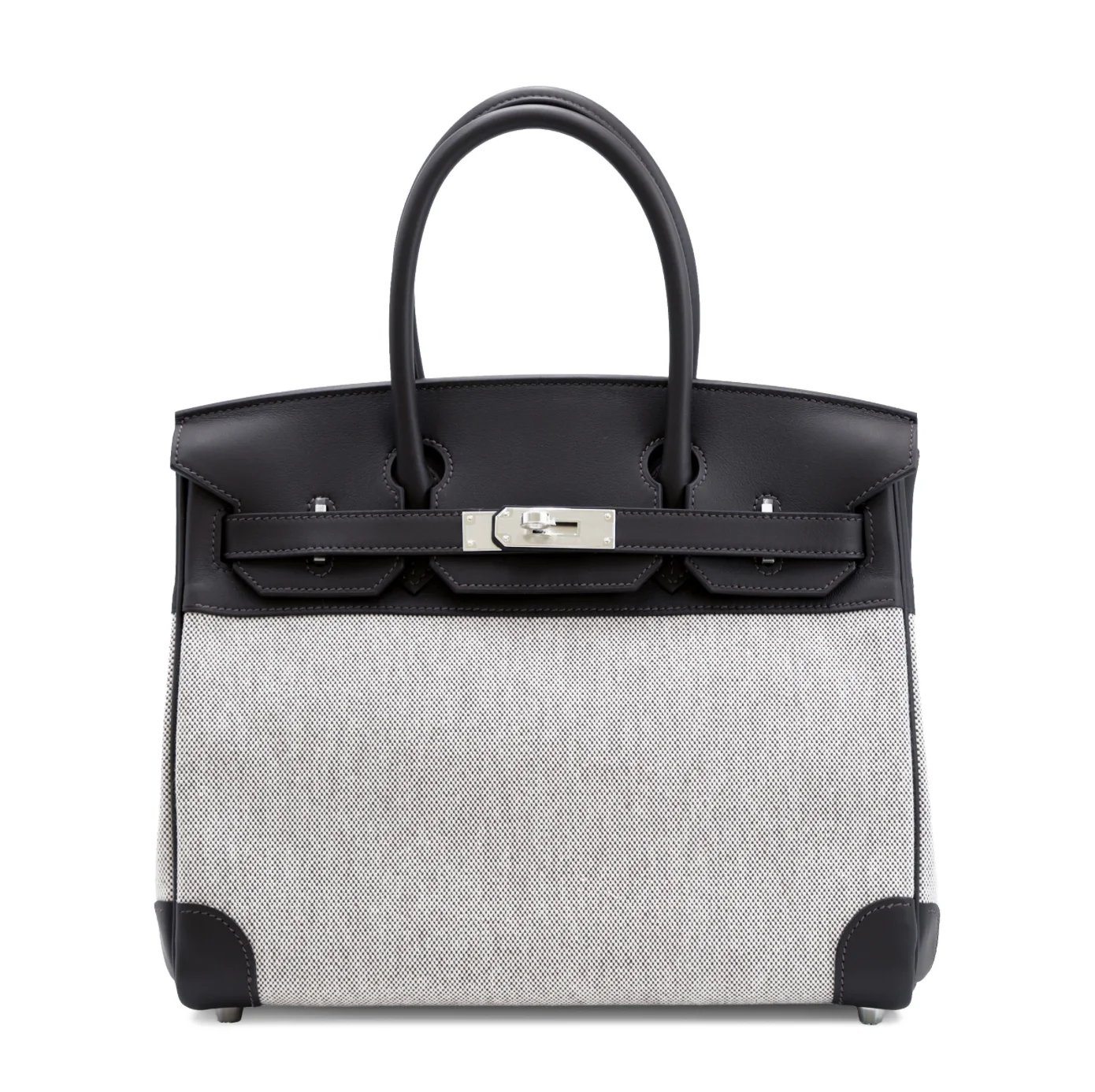 Hermes Birkin 30 Ecru Bai Brun（T3） Swift Toile H canvas Palladium hardware G (2026)