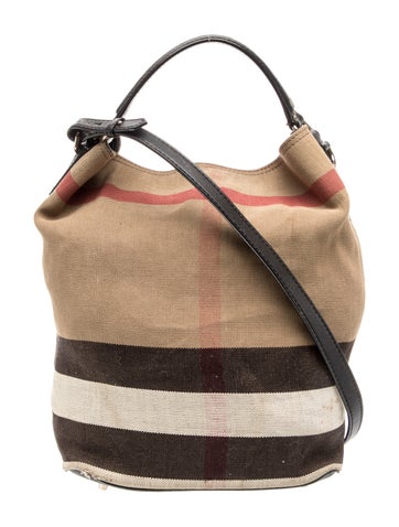 House Check Bucket Bag Large