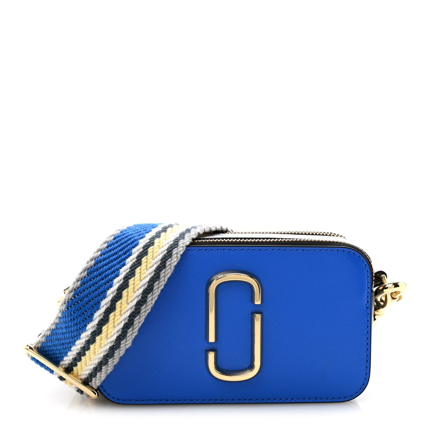 Marc Jacobs Saffiano Small Snapshot Camera Bag  New Dazzling Blue Multicolor
