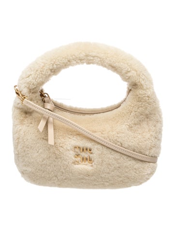 Shearling Top Handle Bag
