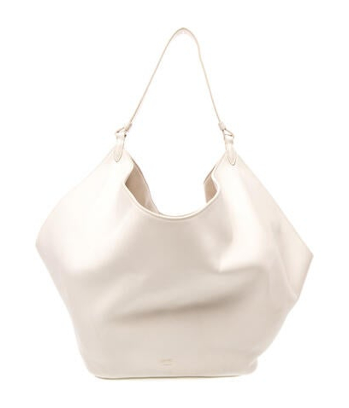 Khaite Leather Khaite Medium Lotus Smooth Leather Tote Bag Medium