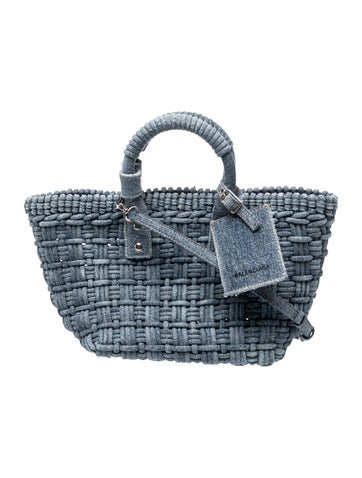 Denim Top Handle Bag