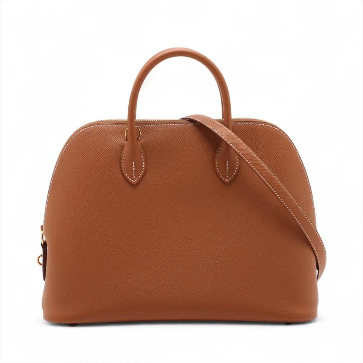 Hermès Bolide 1923 30 Veau Epsom Gold Gold Metal Fittings