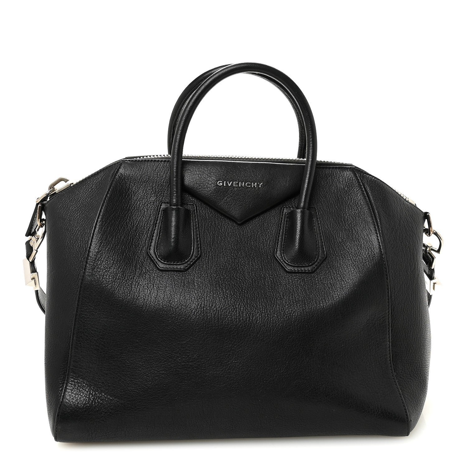 Givenchy Sugar Goatskin Medium Antigona Black Black