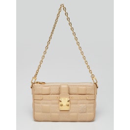 Louis Vuitton Louis Vuitton Beige Damier Quilted Leather Troca PM Bag