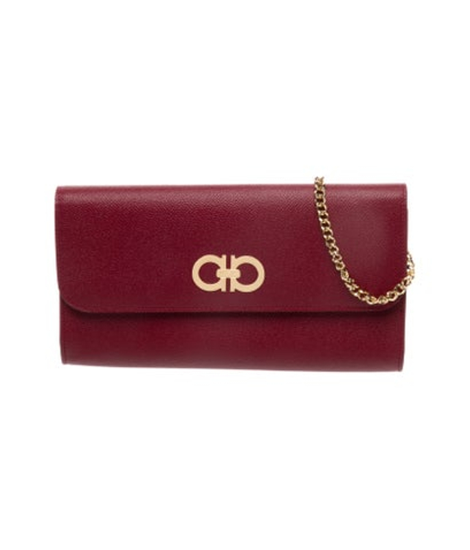 Salvatore Ferragamo Ferragamo Calf Leather Clutch
