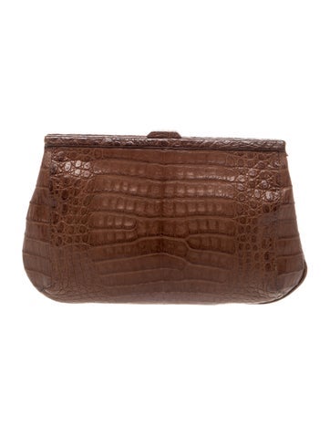 Nancy Gonzalez Crocodile Evening Bag