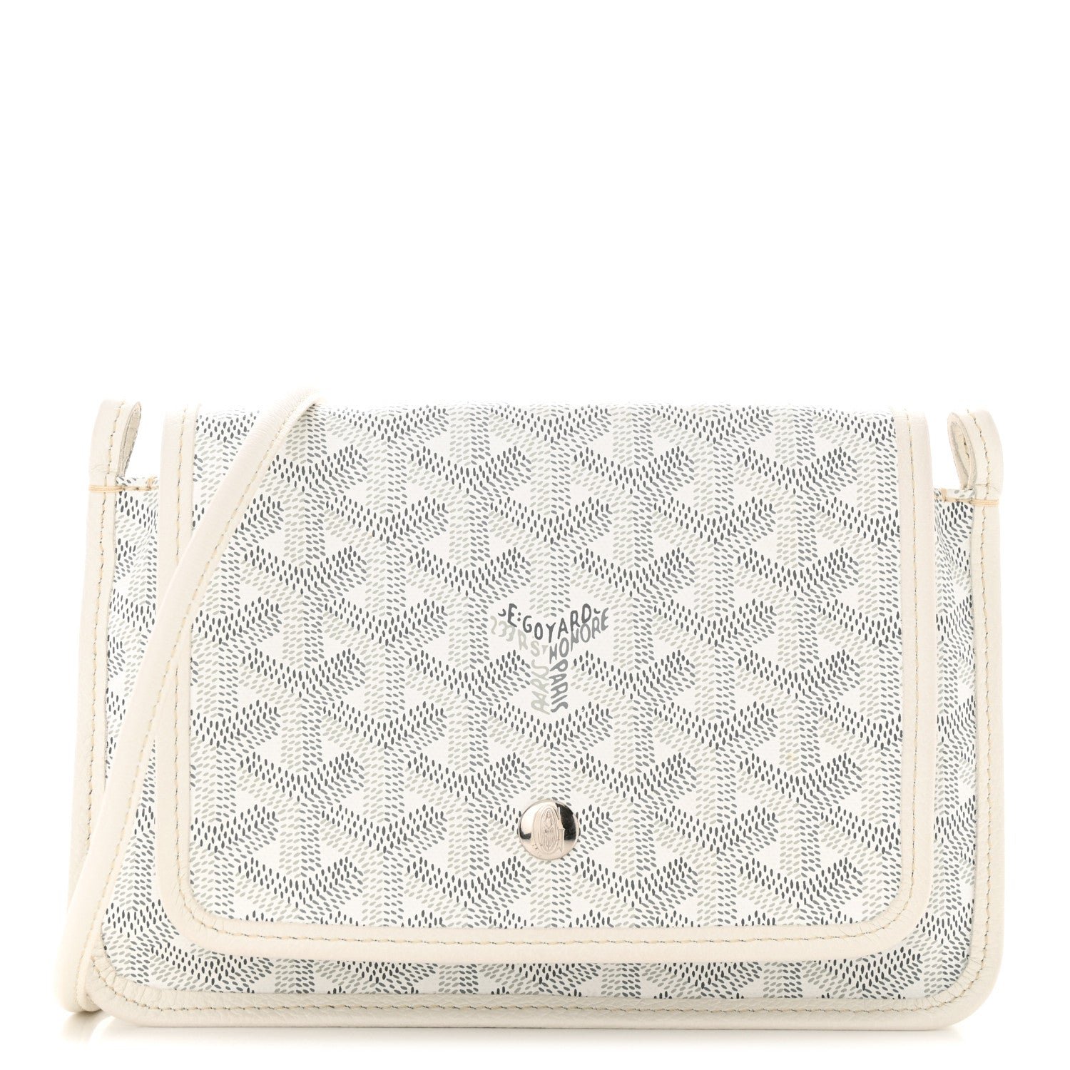 Goyard Goyardine Plumet Wallet Clutch White