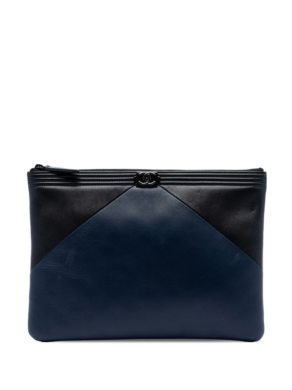 2017-2018 Medium Bicolor Lambskin Boy O Case clutch bag