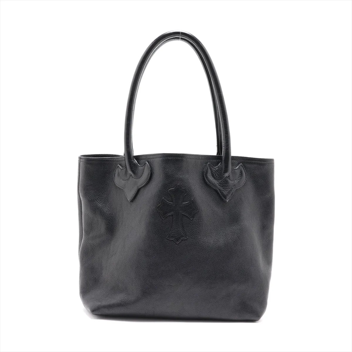 Chrome Hearts Chrome Hearts FS Tote bag Leather Black with cross patch