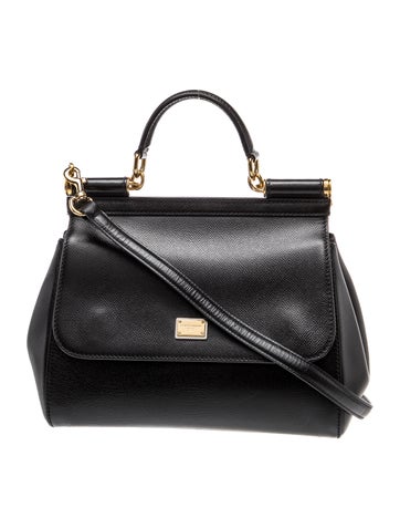 Leather Top Handle Bag Medium
