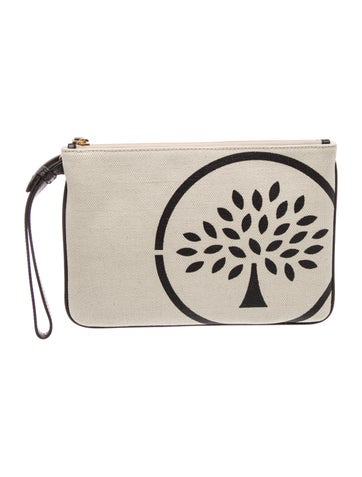 Mulberry Canvas Clutch w/ Tags