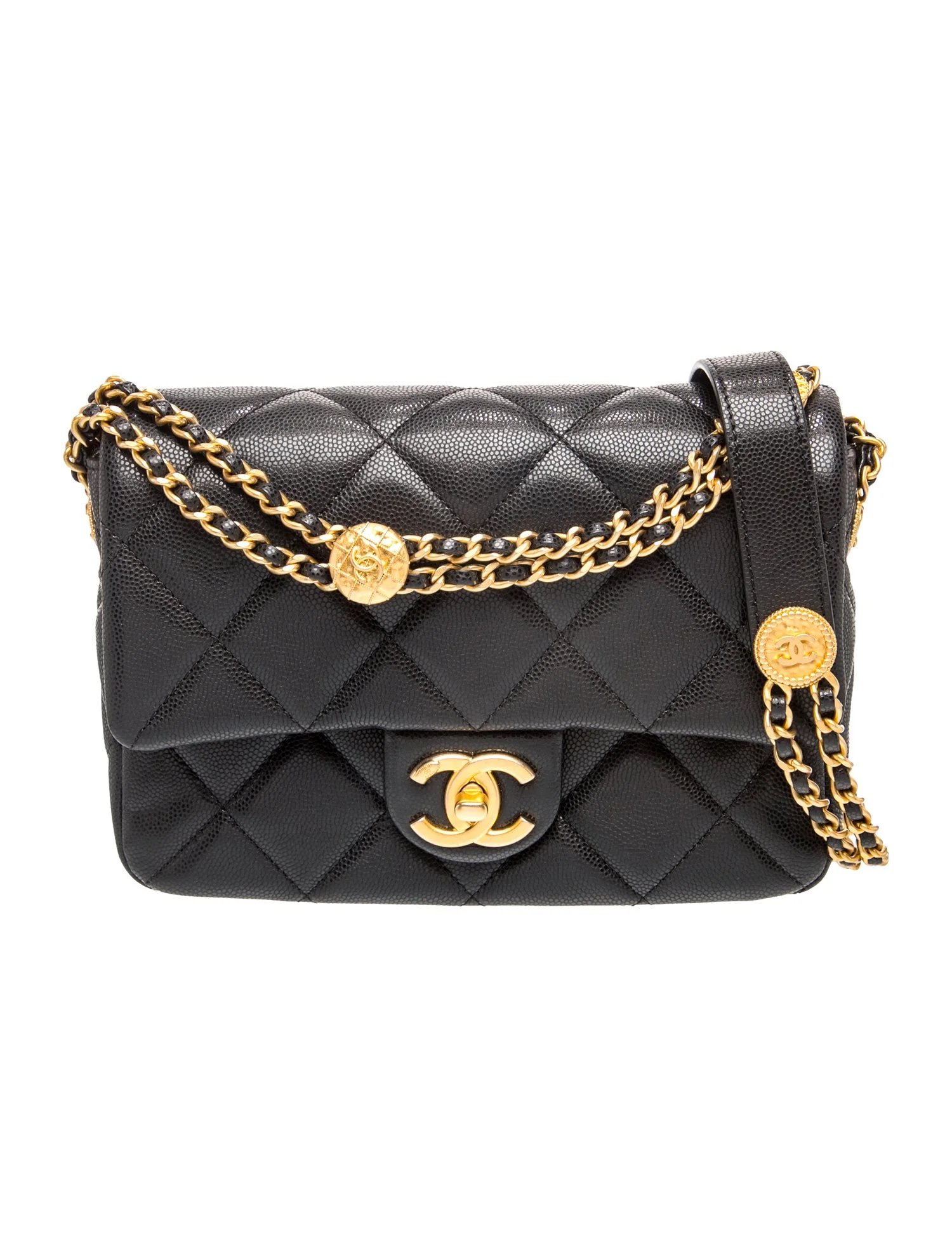 Small Twist Your Buttons Flap Bag