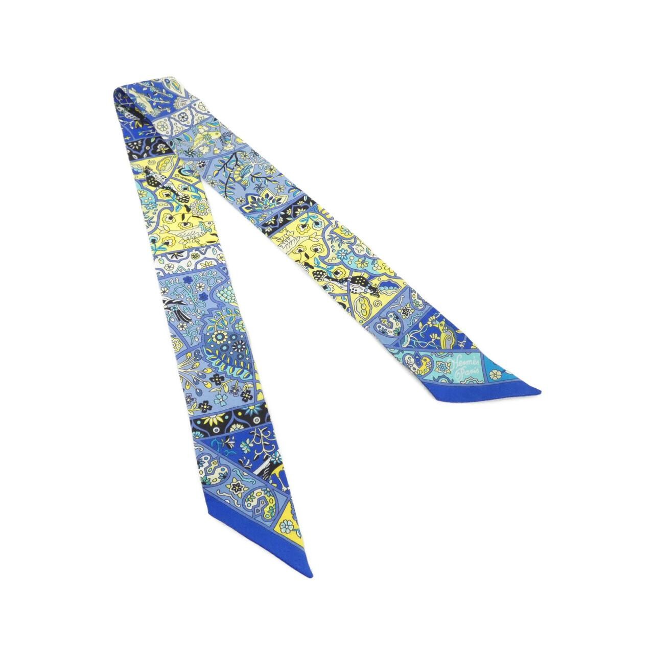 Hermès AU PAYS DES OISEAUX FLEURS Twilly Scarf