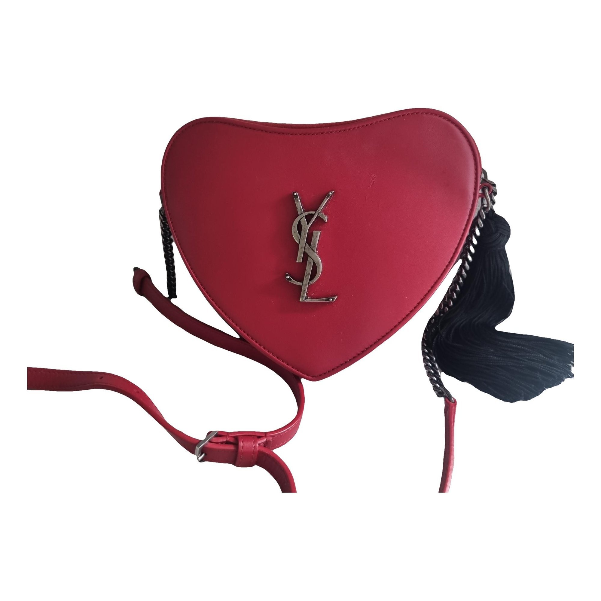 Leather clutch bag