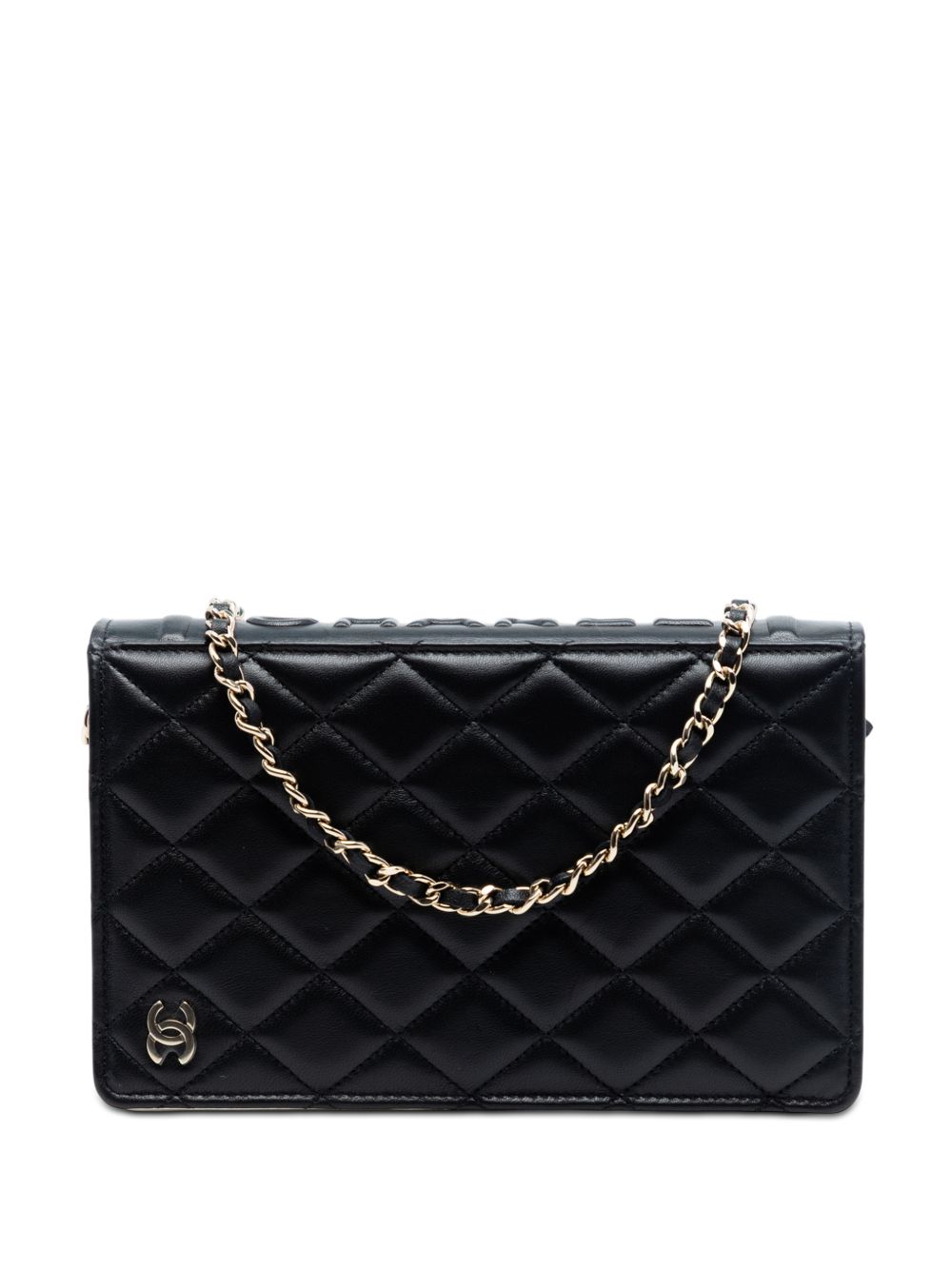 2021-2026 Quilted Lambskin Book Wallet On Chain crossbody bag