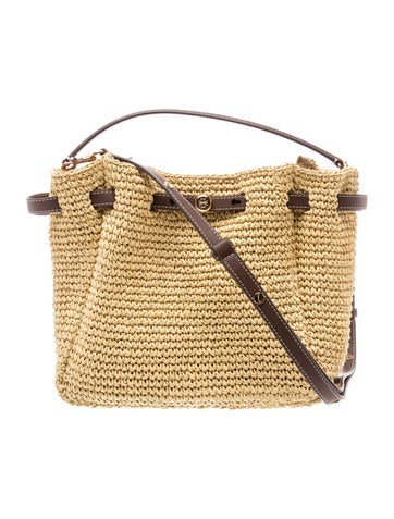 Raffia Top Handle Bag