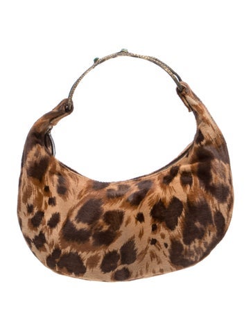 Fur Top Handle Bag Vintage