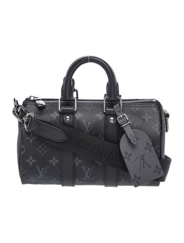 Louis Vuitton Monogram Eclipse Speedy Bandouliere 25