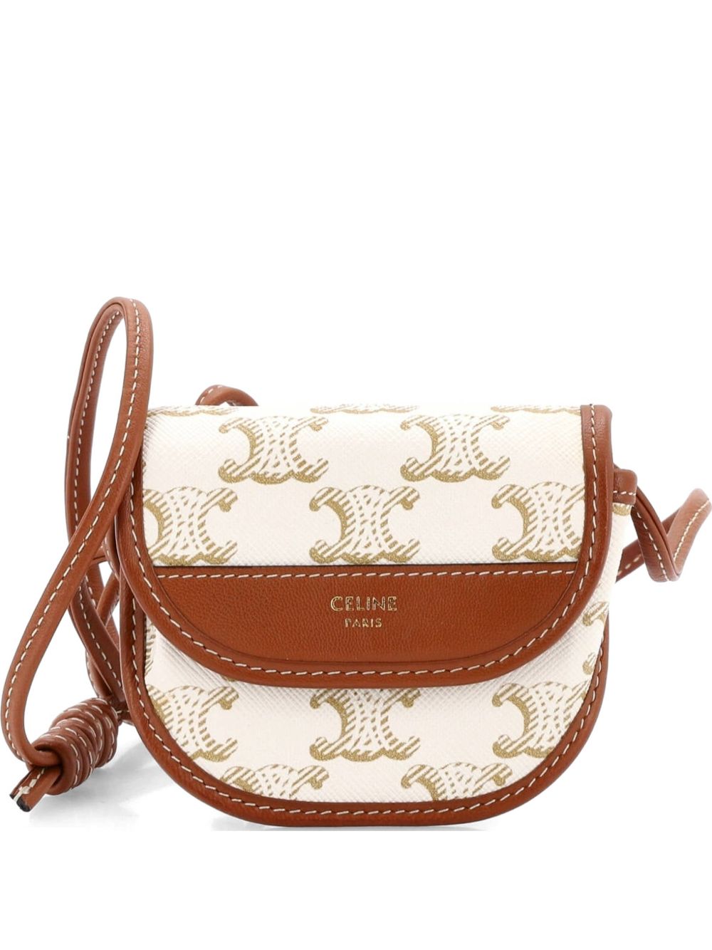 Airpods Case Flap Bag Triomphe Coated Canva crossbody bag