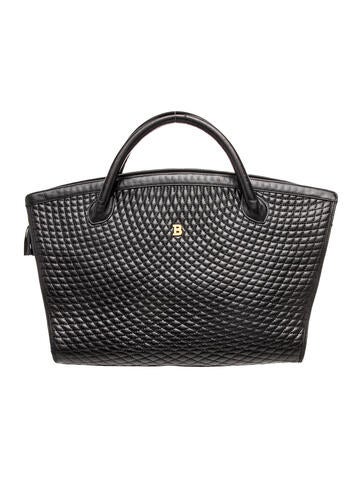 Bally Leather Top Handle Bag