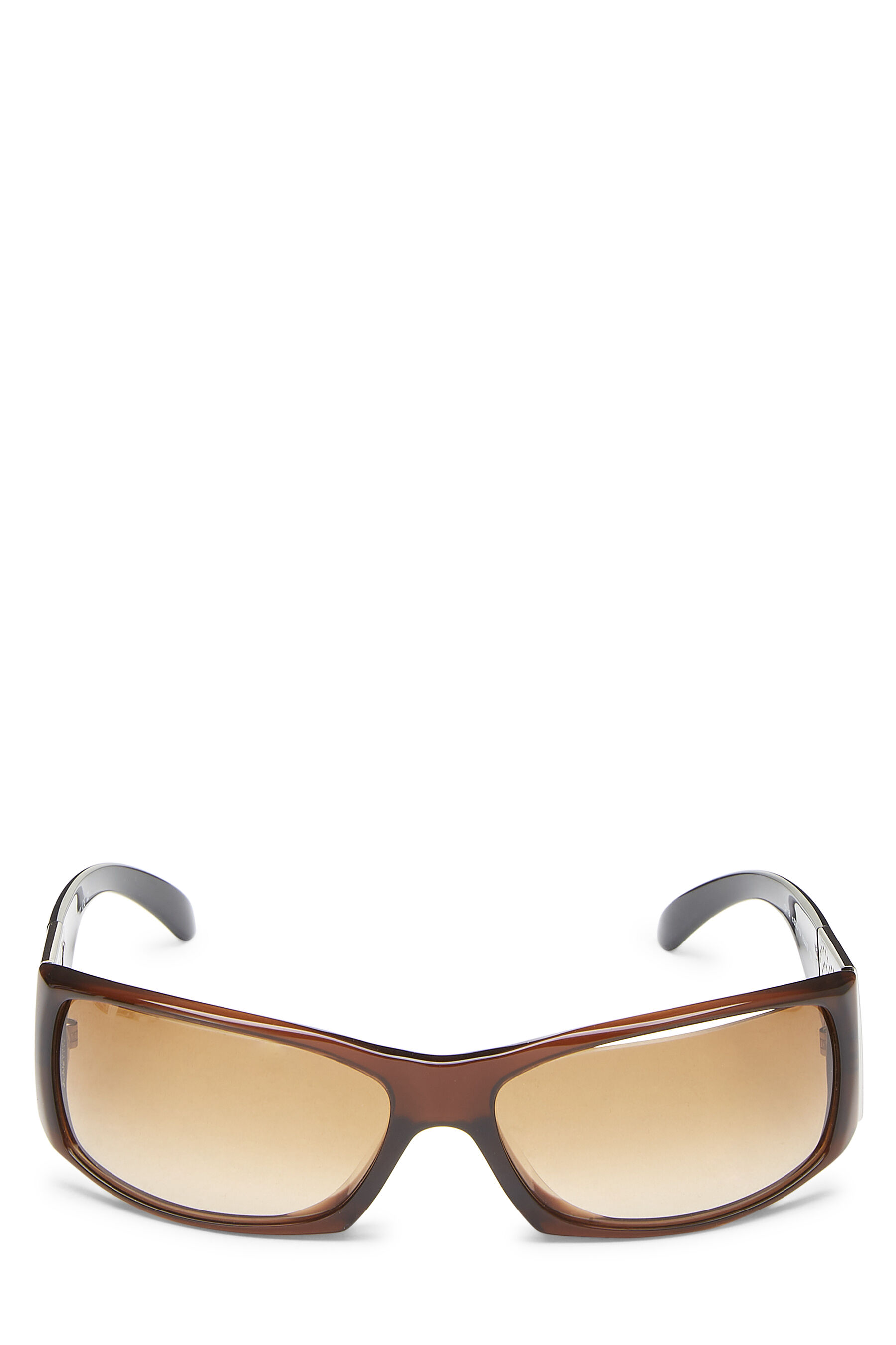 Brown Acetate 'CC' Sunglasses