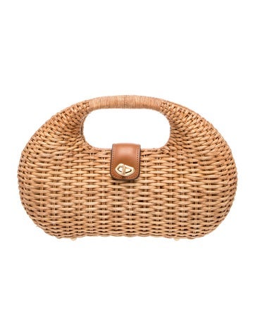 Cult Gaia Raffia Top Handle Bag