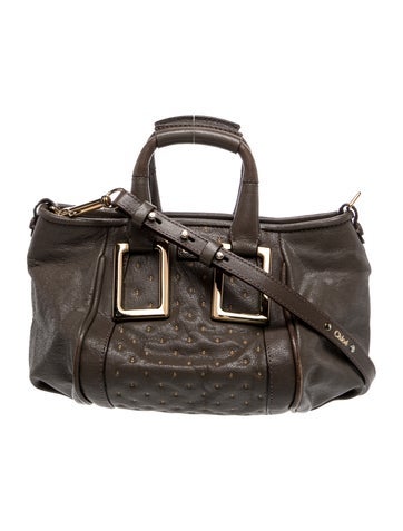 Leather Top Handle Bag