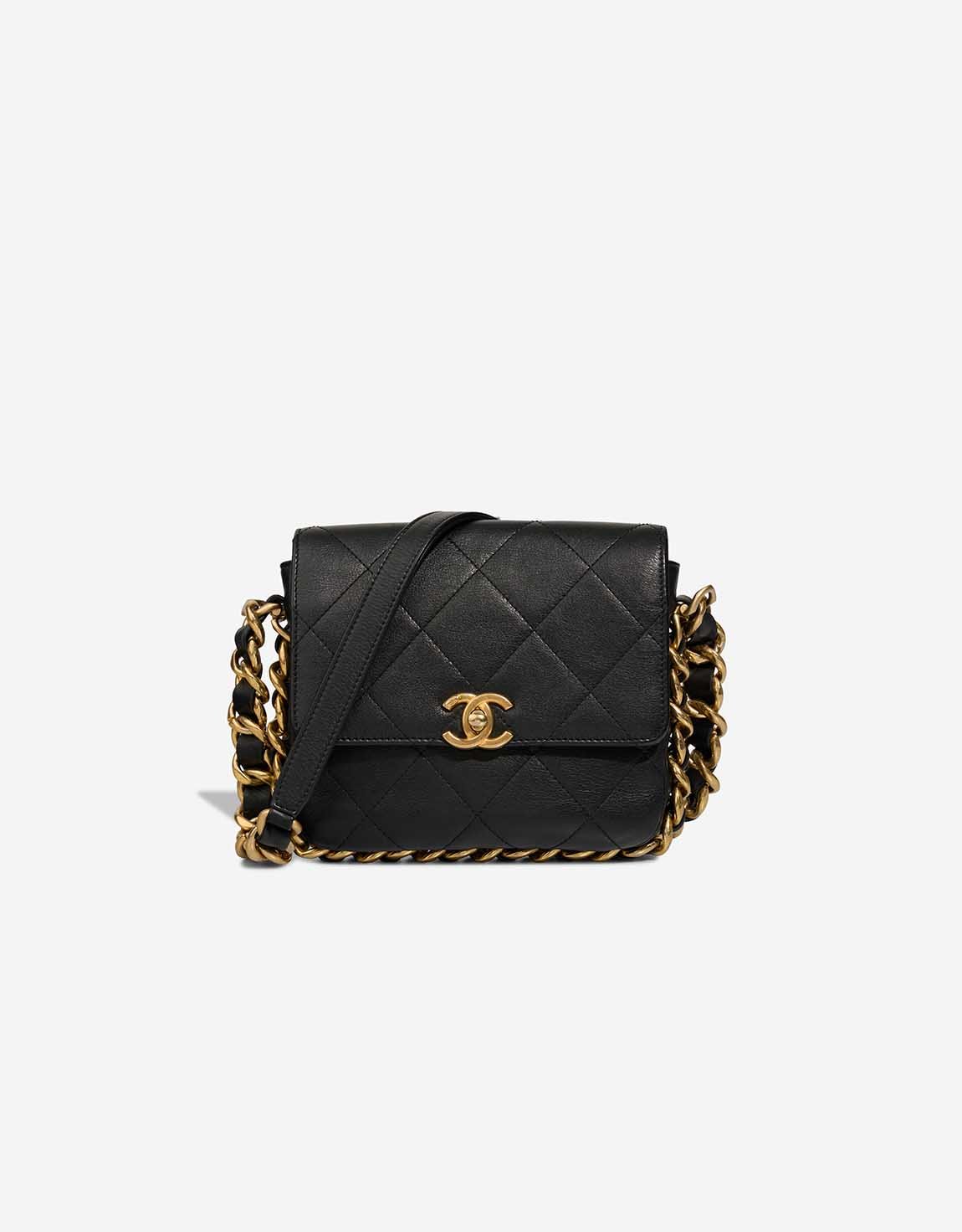 
		Flap Bag Small Calf Black    