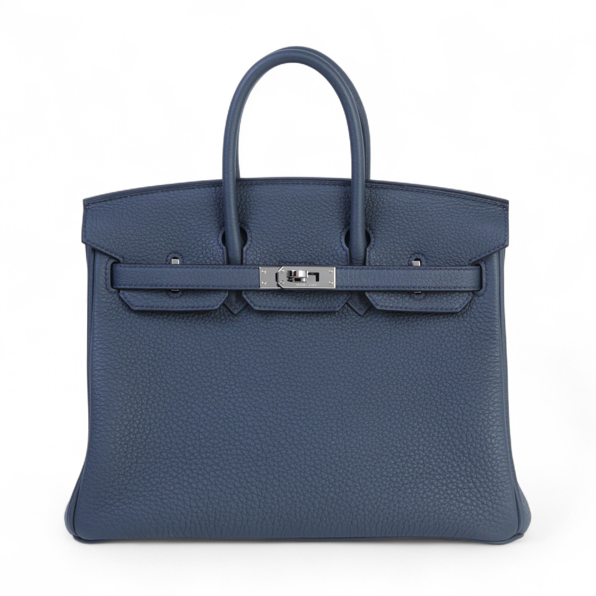 Hermes Very Good ( Rank A) HERMÈS Birkin 25 Gris misty (H0) Togo Palladium hardware W (2024)