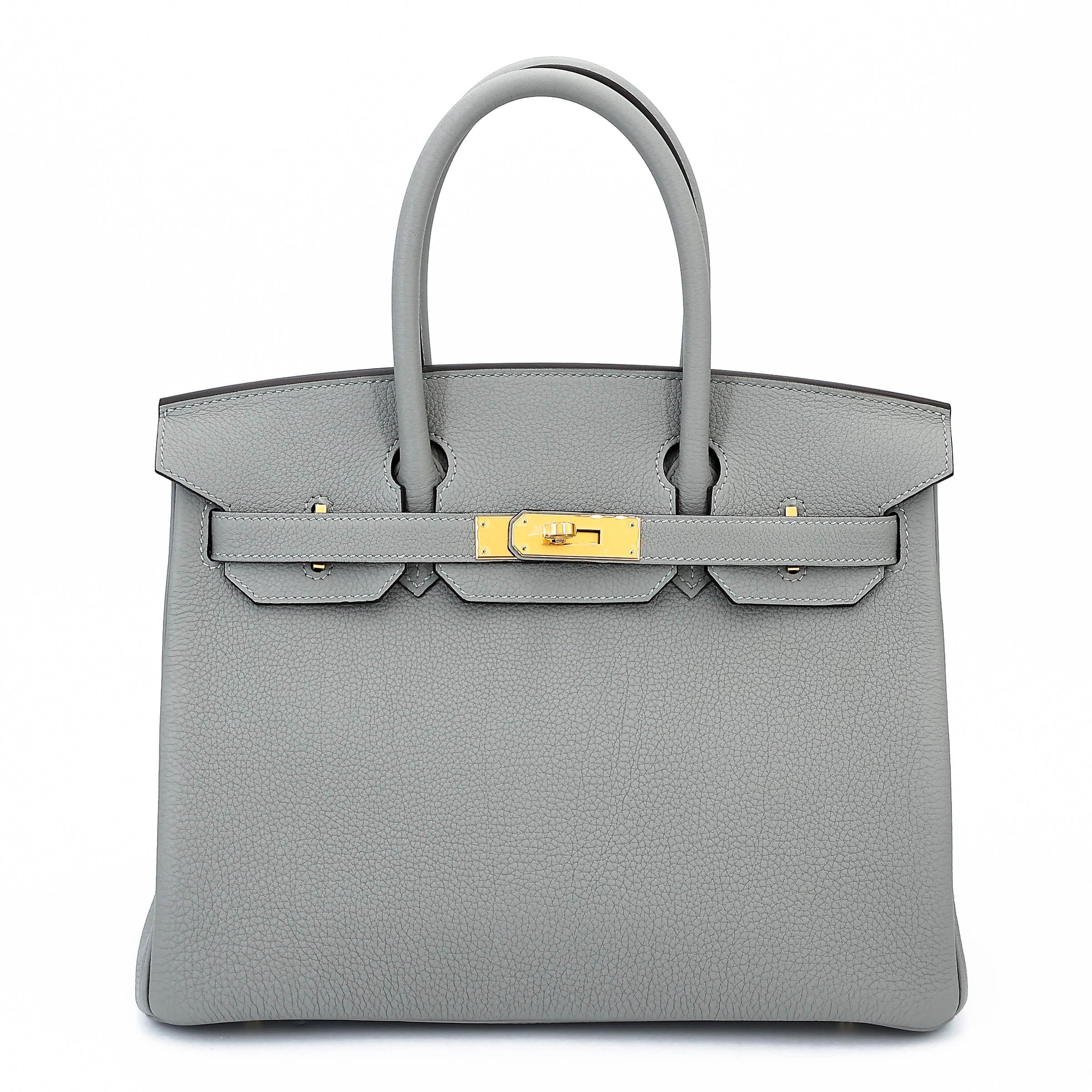 Unused ( Rank NS ) HERMÈS Birkin 30 Gris Mouette (4Z) Togo Gold hardware W (2024)