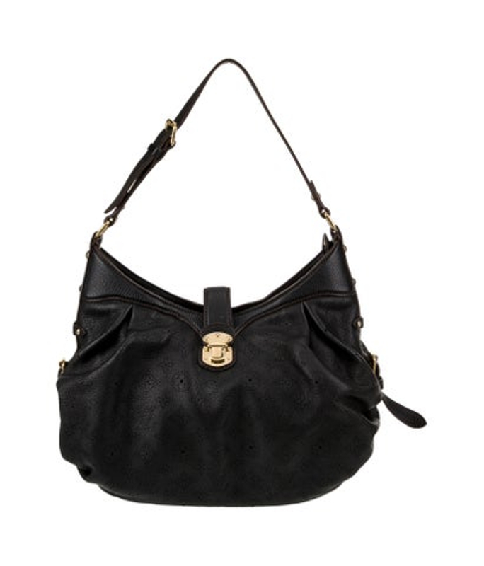 Louis Vuitton Vuitton Mahina Leather Mahina Hobo Xs