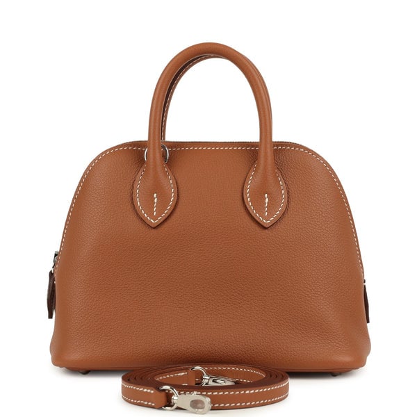 Hermes Hermes 1923 Bolide Mini Gold Evercolor Palladium Hardware
