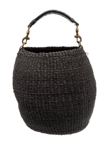 Straw Top Handle Bag
