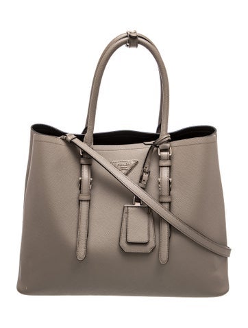 Saffiano Lux Leather Double Medium