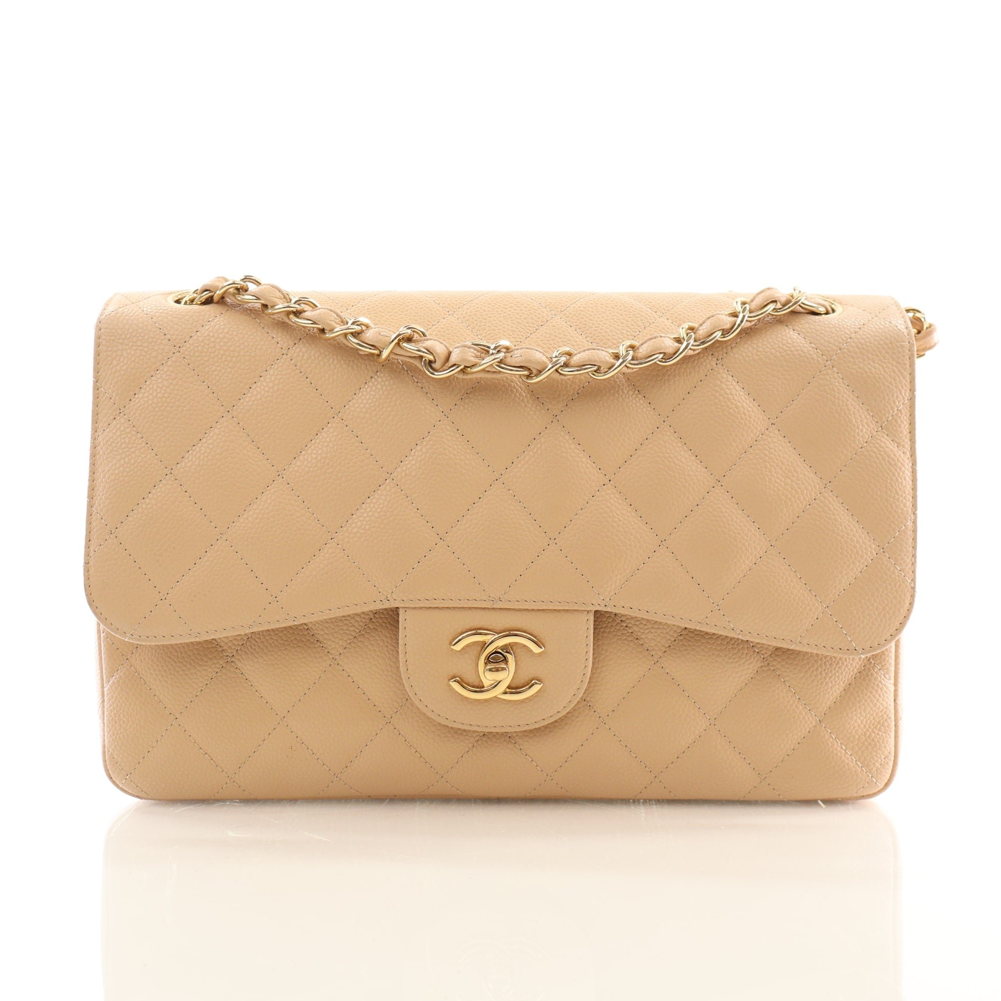 Chanel Caviar Jumbo Classic Double Flap Bag