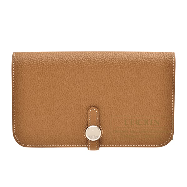 Hermes Dogon GM Gold Togo leather Silver hardware