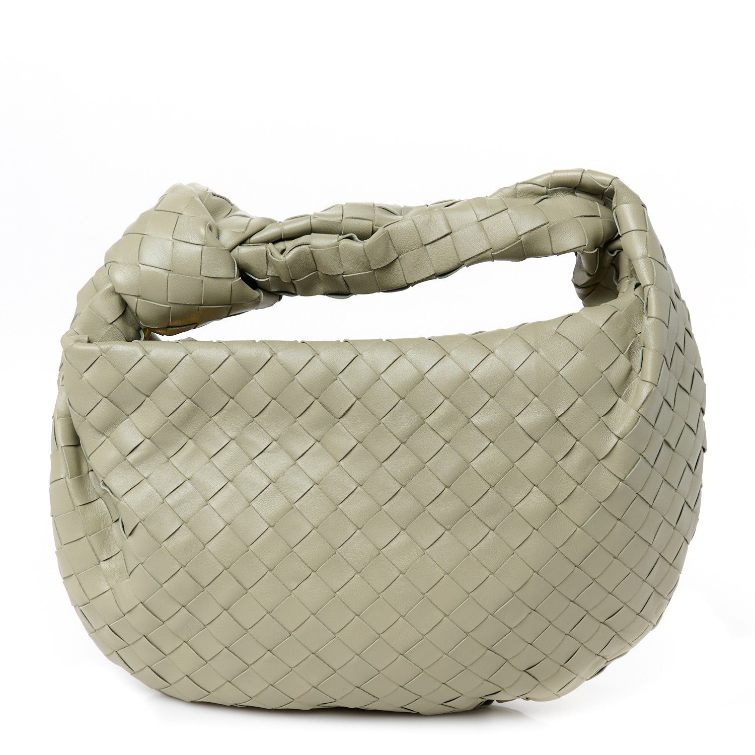 Bottega Veneta Nappa Intrecciato Teen Jodie Hobo Travertine
