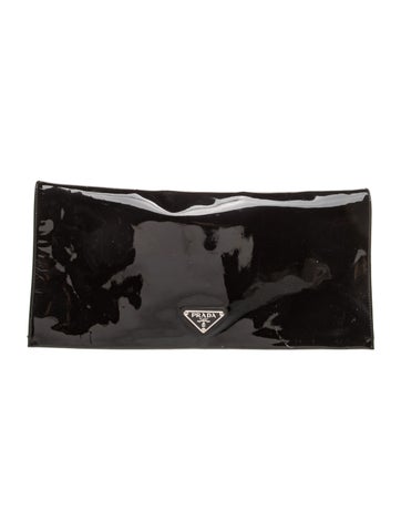 Enameled Metal Triangle Clutch